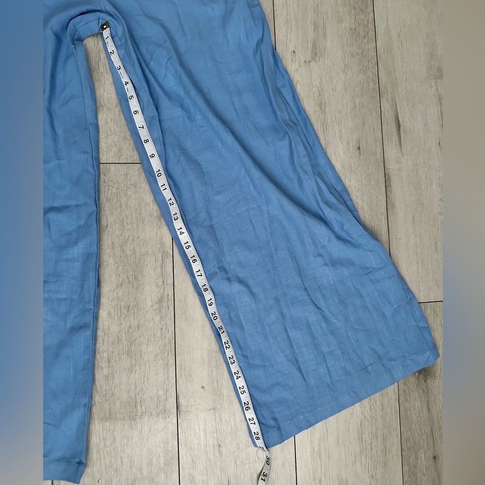 Gianni Bini NWT Size Large Ruffle top Boho Y2K jumpsuit Retro Wide leg one piece - Picture 5 of 7